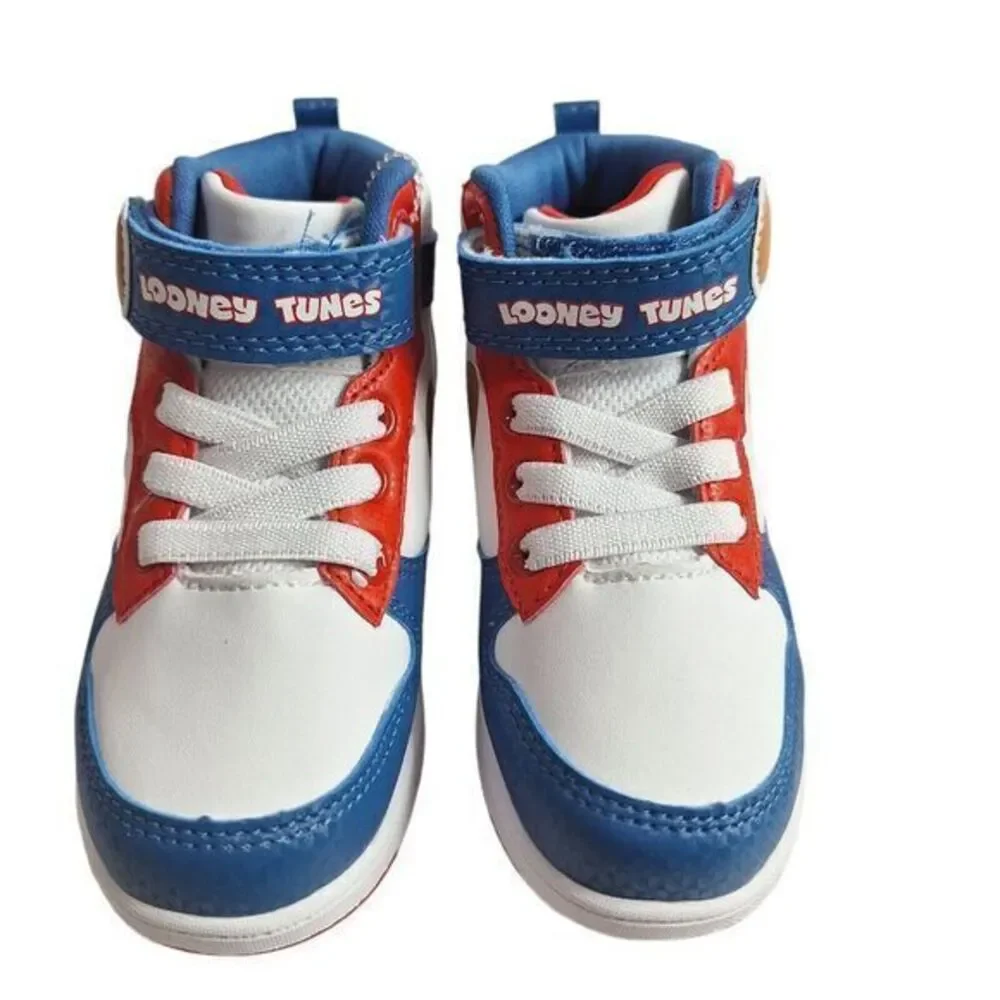 Looney Tunes High Top Shoes Size 9 (17cm) Little Kids Bugs‎ Bunny Daffy Duck New